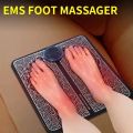 EMS Foot Massager Pad Portable Foldable Massage Mat Pulse Muscle Stimulation Improve Blood Circulation Relief Pain Relax Feet. 