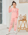 Girls 2 Piece Outfits Stylish Tracksuit Full sleeve T-shirt and Trouser Kids Clothing Sets. 