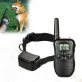 Dog Remote Training Collar Rechargeable Waterproof 330 Yards range Different Modes Available 4 LV vibration, 8LV electric shock, light, beep sound, LCD display black. 