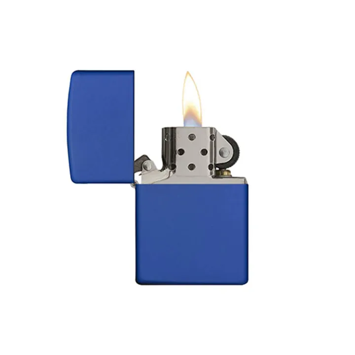 Zipo%20Blue%20Metal%20Lighter%20Refillable%20-%20Image%202