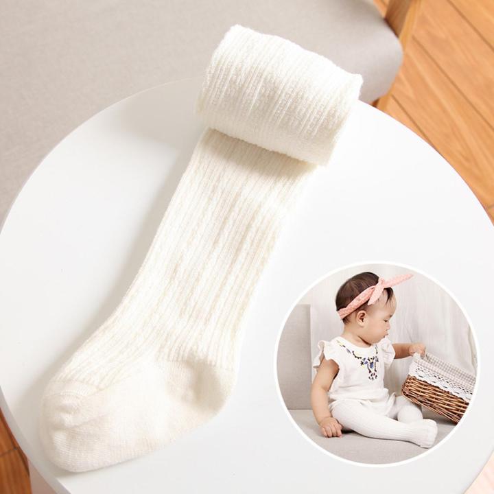 New Baby Girl Tights Newborn Baby Boys Pantyhose Solid Color Toddler Infant Knitted Stockings Cotton Baby Meisje Tights 1 4 Years