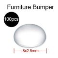 100 Capsules Self-Adhesive Rubber Furniture Bumper Pads for Doors Cabinets Drawers Furniture Glass Tables Crafts. 