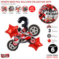 Motor Racing Bikes Foil Balloon Set With 32 Inch Number Collections, Birthday Party Supplies Decor Car Dirt Bike, Hot Wheel, Heavy Moto Vehicle, Motor Cycle Foils Balloons Theme Parties Sports For Boys & Kids : PTtFib1G. 