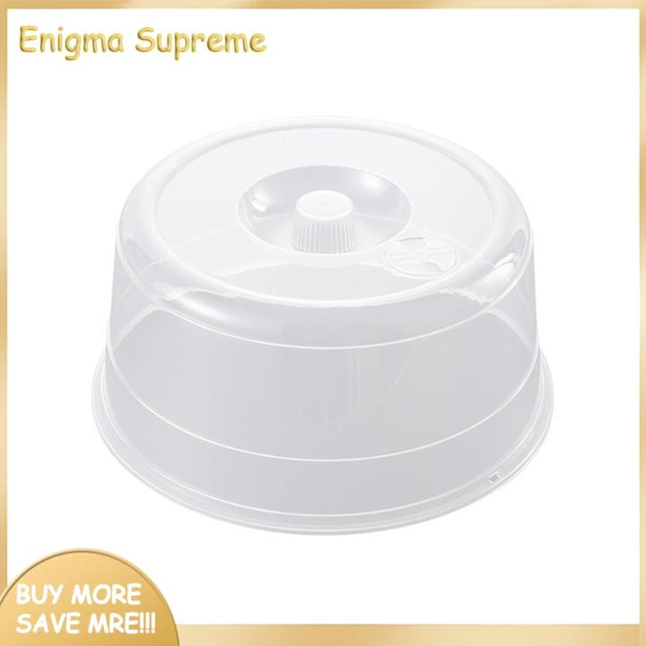 Enigma- Heat-proof Food Bowl Lid Steam Vented Microwave Food Cover Heat Resistant Easy to Clean Kitchen Bowl Cover for Baking Odorless Environmentally Friendly Rotating Exhaust Hole Food Cover
