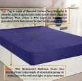 Waterproof Mattress Cover King Sized Mattress Protector Anti Slip Double Bed Fitted Bed Sheet. 