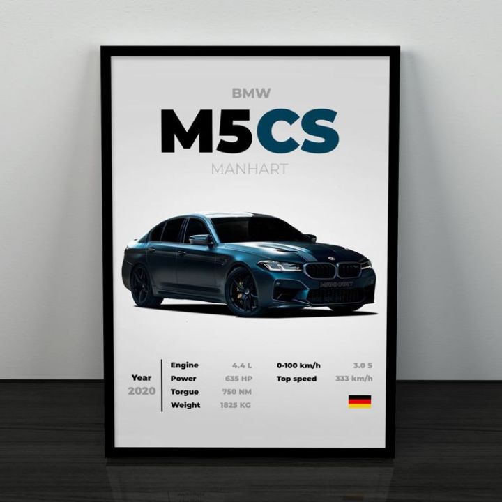 BMW M5 CS  wall poster  | wall frame | wall art | wall canvas | home decoration