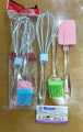 3-Piece Baking Kit, Basting Brush, Dough Spatula & Whisk, Silicone Kitchen Utensils. 