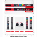 Uni Posca Paint Markers Set Full Colors Range PC-1M PC-3M PC-5M Acrylic Marker Pens Art Painting Graffitti Marking Drawing Tool. 