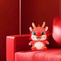 Chinese New Year Dragon Plush Toy Lunar New Year Decorative Ornament Stuffed Animal Doll for Kids. 