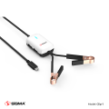 Sigma 3.5A Clip-1 clipper charger / clip charger / solar charger with with 2DC Clamps 2 USB ports ( Battery DC Solar Mobile Phone Charger Adapter + USB Battery Clamp + 1.6 meter Power Cable ). 