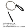 Portable Stainless Steel Wire Saw with Finger Handle Outdoor Camping Hiking Pocket Manual Cutting Chain Saws Survive Tool. 