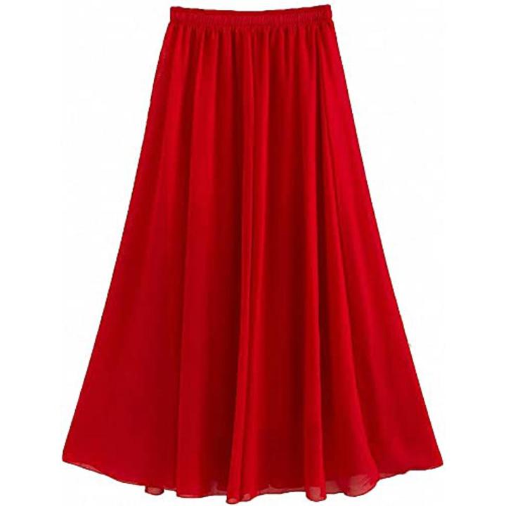 Chiffon Long maxi partywear wedding wear skirts for women Daraz.pk