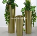 3 ps tall metal luxury vases customized. 