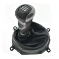 54102-SNA-A01 Manual 5 Speed Gear Stick Shift Lever Head Handball with Leather Boot for Honda Civic DX EX LX 2006-2011. 