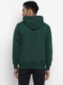 Men's Fleece Hooded Neck Hoodies / Sweatshirt for Men || Jacket for Men || Unisex Hoodie White / Polyester Full Sleeves Hooded Neck Comfortable Solid Sweatshirt Hoodies In Dark Green Color. 