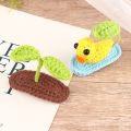 1Pc Cute Bean Sprouts Duck Crochet Hair Clip Handmade Princess Girls Hairpins GJCUTE. 