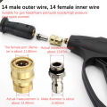 Pressure Washer Coupling For Garden Joints Replacement Parts 1/4 Quick Connector High Pressure Cleaning Machine Connector DXSEE. 