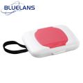 Portable Wet Wipes Container Portable Wet Wipes Box with Hanging Hoop Travel-friendly Baby Tissue Dispenser for Outdoor Use Dustproof Infant Wipes Container Convenient Holder for Multi-size Paper. 