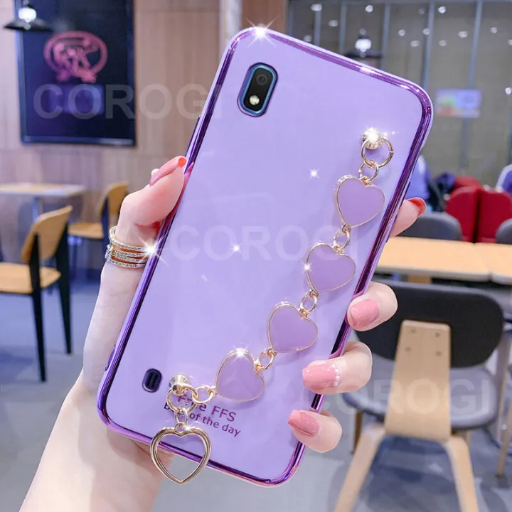 For%20Samsung%20Galaxy%20A10%20Phone%20Cover%20+%203D%20Love%20Heart%20Wristband%20Fashion%20Ultra%20Thin%20Shiny%20Plating%20Bumper%20Soft%20TPU%20Silicone%20Shockproof%20Protective%20Case%20Back%20Cover%20-%20Image%203