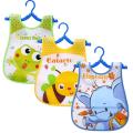 3 PCS/Lot Waterproof Baby Bibs For Infant Toddler Boys Girls Sleeveless Feeding Apron Cartoon Animals Child Kids Bib. 