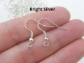 50 Pieces (25 Pairs) | Earrings Hooks Base for Jewelry making | Golden or Silver | Used in DIY Jewelry making Accessories. 