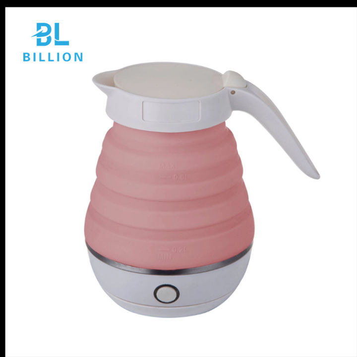 ELECTRIC FORDABLE KETTLE FORDABLE SILICONE ELECTRIC WATER KETTLE TRAVEL WATER BOILER CAMPING KETTLE 600ml