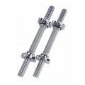 Pair Of Dumbbell Rods Adjustable Rod Of Dumbbell Pair Exercise Home Gym Fitness - Silver. 