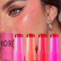 Waterproof Jelly Blush Stick Multi-function Cheek Lip Tint Makeup Moisturizing Lasting Red Pink Blusher Cosmetics. 