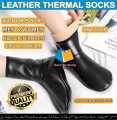 Unisez Adult Kids Child Winter Warm socks PU Leather Thermal Floor Socks Moza Indoor House Soft Non-Slip Socks Men Women Plus Velvet Thickened Stocking Mozay. 