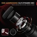 FIFINE K669D XLR Dynamic Microphone Cardioid Pattern Vocal Podcast Microphone Metal Mic for Broadcast/Dubbing/Video Recording. 
