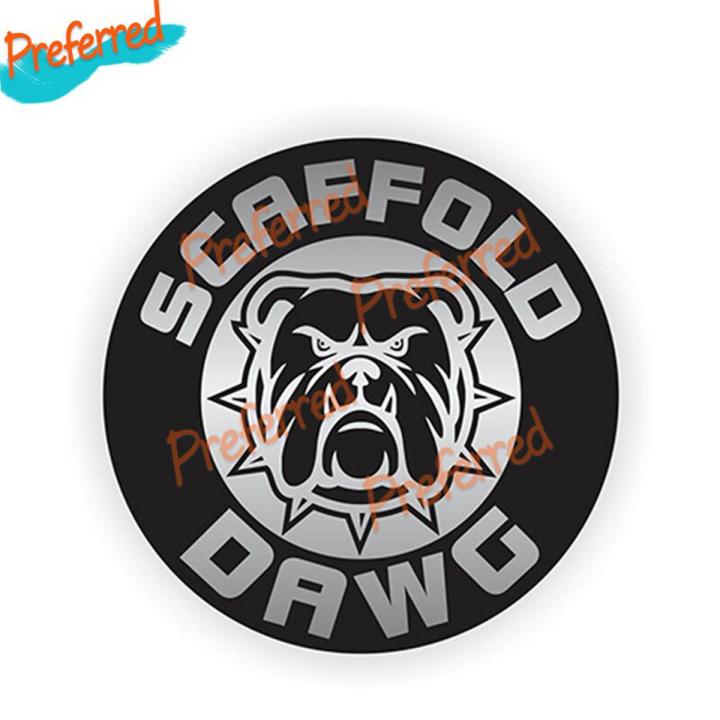 Creative Personalized Scaffold Dawg Hard Hat Sticker Helmet Decal Label Scaffolding Builder Dog Sticker Car Styling