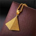 Egyptian Pyramid Necklace men 316L Stainless Steel wheat Chain women Egypt Jewelry Medallion collar necklace. 