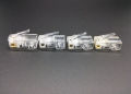 100 Pcs RJ45 Gold-plated AMP RJ45 CAT6 CAT5E Modular Plugs Network Connector 8P8C. 