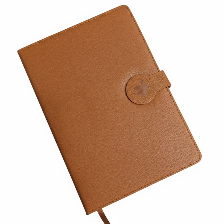 A5 Premium Magnetic Lock Diary | Maple Leaf Cover Design | Stylish ...