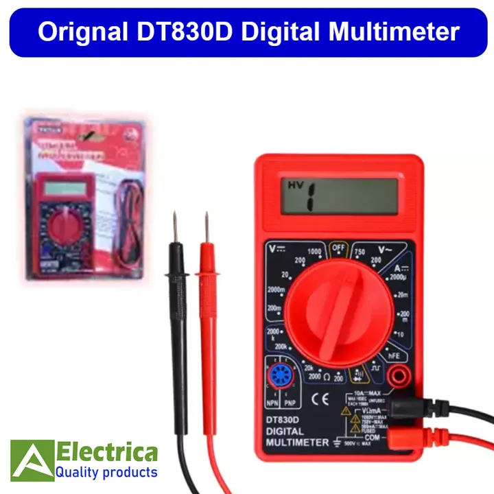 DT830D%20Digital%20Multimeter%20AC/DC%20Volt%20Amp%20Ohm%20Diode%20hFE%20Continuity%20Tester%20(Battery%20and%20Leads%20Included)%20by%20electrica%20-%20Image%202