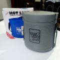 Hotline 2 Layer Insulated Travel Lunch Box with Raita and Salad Box, Keeps Food Hot, Ideal for Office and Travel. 