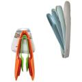New PACK OF 3 Set Food Tongs Set Plastic Non-Stick Kitchen Tongs Utensil 3 in 1 Cooking Tong Clip Clamp Accessories Fruit Bread Salad Serving. 