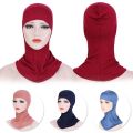 Women Lady Head Cover Cotton Muslim Headscarf Inner Hijab Caps Islamic Underscarf Hijab Scarf Wrap Neck Hat Cap Bonnet Hat. 