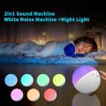FANSBE White Noise Machine, White Sound Machine with Light for Sleeping, White Noise with 12 Soothing Sounds for Sleeping, Baby, Children, Adults. 