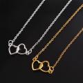 【Shop Now and Save】 Fashion Boho Double Heart Anklet Hollow Out Colorful Bling Hollow Out Love Foot Chain\ Foot Chain Geometric Leg Chain Summer.
