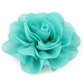 8.5cm Newborn Chiffon Petals Poppy Flower Hair Clips Rolled Rose Fabric Hair Flowers For Kids Girls Hair Accessories. 