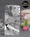 Sony Xperia Z Mobile Cover Art Style - Grey. 