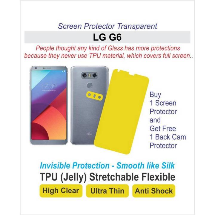 G6 - Screen Protector - Best Material - TPU (Jelly) G 6