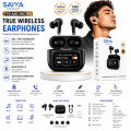 SAIYA T70 Pro ANC Wireless Earbuds Earphone LED Screen Wireless Earbuds, 2023 Bluetooth 5.3 Headphones HiFi Stereo, Long Playtime in-Ear Earbud, Bluetooth Earbuds with LED Power Display, IP7 Waterproof Wireless Earphones Sport Headset for Android Tab Pc. 