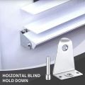 Metal Hold Down Brackets and Pins, Blind Brackets Blind Holder Replacements for Horizontal Blind Shades Window. 