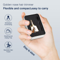 Nose Hair Trimmer Manual Waterproof Clippers for Men & Women, Smooth Trimming with Twelve Double-Edged Blades Easy to Use. 
