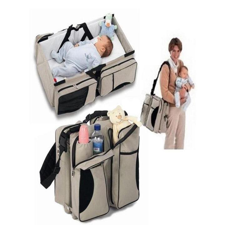 3 In 1 Baby Cot Travel Bag Diaper Bag Portable Bag