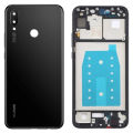 Huawei Nova 3i Middle Frame Housing With Side Button and Camera Lens Complete Body Casing Replacement For Nova 3i - Black. 