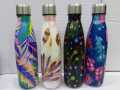 Imported 500ml Cute and Beautiful Stainless Steel Water Bottle Double Wall Vacuum Insulated Flask BPA Free Leak Proof Cola Shape Thermos Steel Bottle for Girls Steel Bottle for School Kids and Bottle for Boys Floral Bottle. 