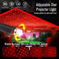 USB Night Light Projector,Car Roof Star Light 2-in-1 Projection Changes Automatically, Music Changes Synchronously Night Light,Ceillight Decorative,Home,Party Light,Plug & Play,1 Pack. 